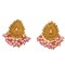 Indian Jhumka Earrings for Women - Indian Jhumki Chandelier Small Tops Earring in Golden Tone Beaded Bollywood Style Dangle Earring Jewelry for Bride | Birthday Gift for Her